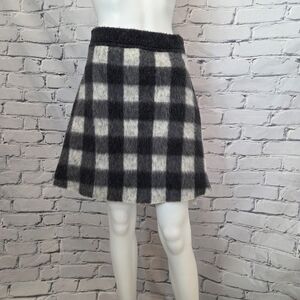 Balenciaga Wool-blend Buffalo Check Mini Skirt